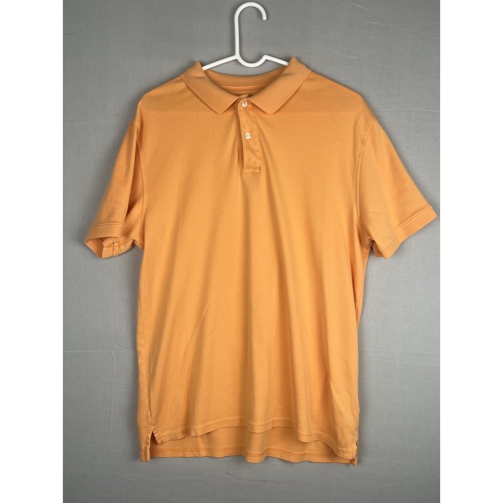 Members Only Golf Polo Shirt Mens Large Orange Short Sleeve Cotton